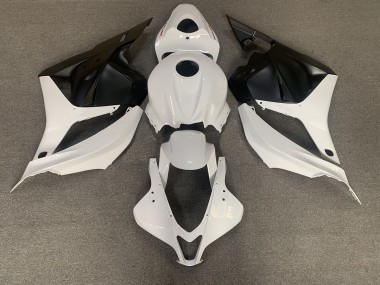 White and Black 2009-2012 Honda CBR600RR Motorcycle Fairing