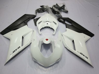 White and Black 848 2007-2014 Ducati Ducati 848 1098 1198 Motorcycle Fairing